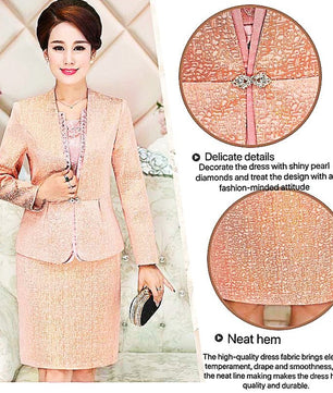 Mother Of The Bride Pant Suits Lace Dresses Knee Length D390 - Lusy Store