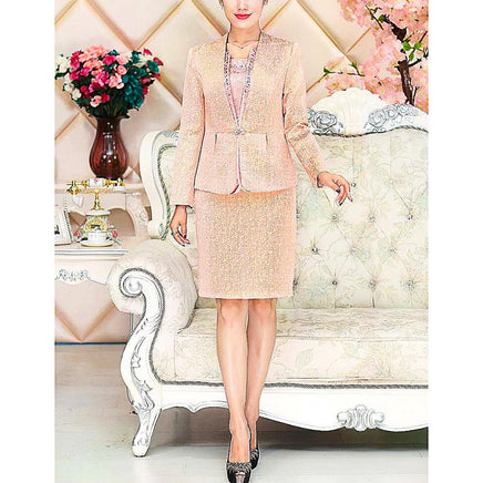 Mother Of The Bride Pant Suits Lace Dresses Knee Length D390 - Lusy Store