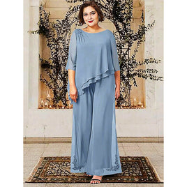 Mother Of The Bride Pant Suits Plus Size Elegant Women Long Evening Party Gowns D385 - Lusy Store