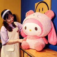 My Melody Plush Toy Anime Stuffed Animals Cute Plushie Throw Pillow Dolls Gifts - Lusy Store LLC