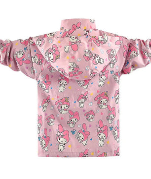 My Melody Sweater Cartoon Detachable Casual Top Cute Loose Windbreaker Anime Girl Gift - Lusy Store LLC