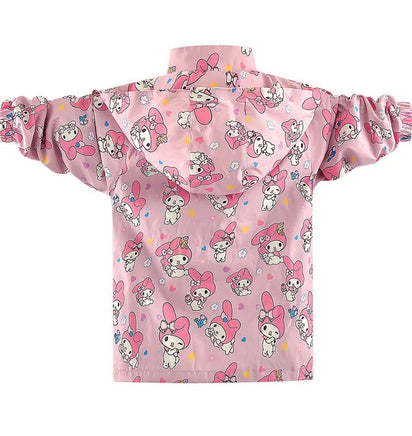 My Melody Sweater Cartoon Detachable Casual Top Cute Loose Windbreaker Anime Girl Gift