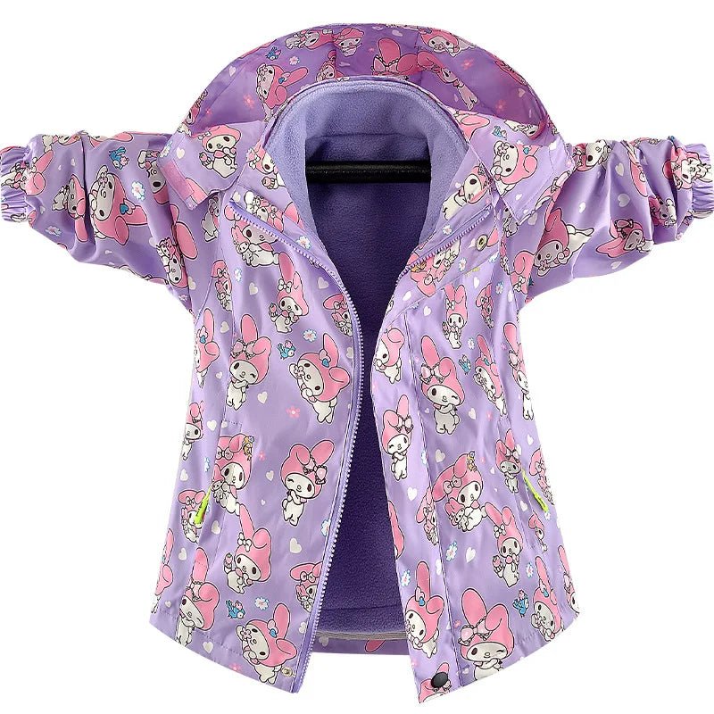 My Melody Sweater Cartoon Detachable Casual Top Cute Loose Windbreaker Anime Girl Gift - Lusy Store LLC
