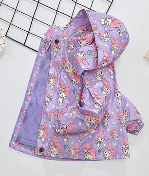 My Melody Sweater Cartoon Detachable Casual Top Cute Loose Windbreaker Anime Girl Gift - Lusy Store LLC