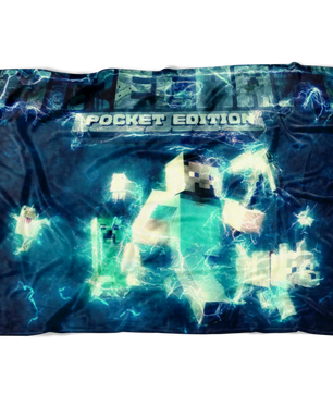 Minecraft Fleece Blanket Impulse Blue Blanket Warm And Super Comfortable Best Gift For Kids - Lusy Store
