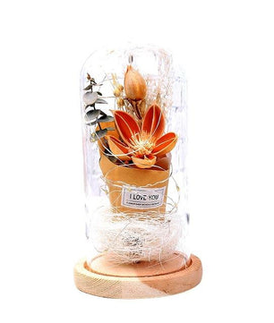 Navidad Rose Light Red Rose Flower Vase Party LED String Light - Lusy Store