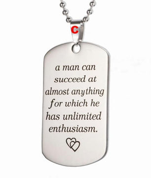 Necklace Military Fathers Day Family Love Stainless Steel - Lusy Store
