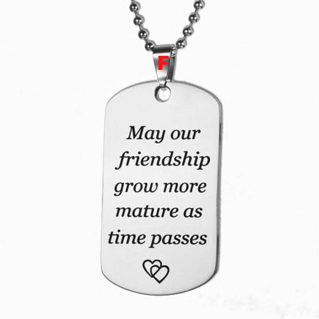 Necklace Military Fathers Day Family Love Stainless Steel - Lusy Store