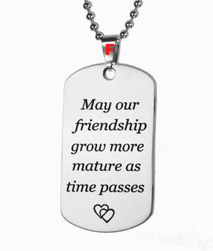Necklace Military Fathers Day Family Love Stainless Steel - Lusy Store