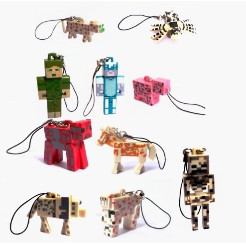 New Minecraft zombie steve pig spider horse pickage minecraft decoration minecraft sword keychain - Lusy Store