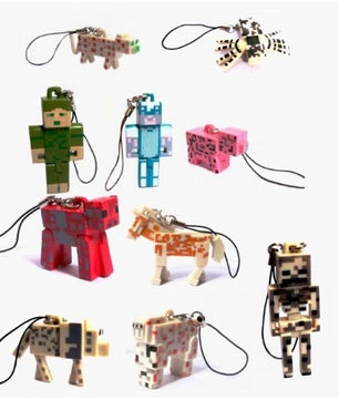 New Minecraft zombie steve pig spider horse pickage minecraft decoration minecraft sword keychain - Lusy Store