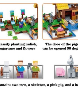 New Technic Lego Minecraft Village Toys For Children Classic The Farm Cottage Bricks - Lusy Store