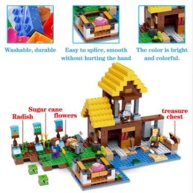 New Technic Lego Minecraft Village Toys For Children Classic The Farm Cottage Bricks - Lusy Store