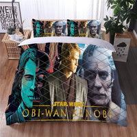 Obi Wan Kenobi Star Wars Bedding Colorful Duvet Covers Twin Full Queen King Bed Set LS22679 - Lusy Store