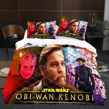 Obi Wan Kenobi Star Wars Bedding Colorful Duvet Covers Twin Full Queen King Bed Set LS22688 - Lusy Store