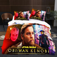Obi Wan Kenobi Star Wars Bedding Colorful Duvet Covers Twin Full Queen King Bed Set LS22688 - Lusy Store