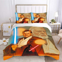 Obi Wan Kenobi Star Wars Bedding Colorful Duvet Covers Twin Full Queen King Bed Set LS22689 - Lusy Store