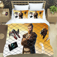 Obi Wan Kenobi Star Wars Bedding Gold Duvet Covers Twin Full Queen King Bed Set LS22690 - Lusy Store