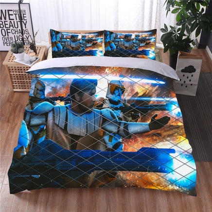 Obi Wan Kenobi Star Wars Bedding Navy Blue Duvet Covers Twin Full Queen King Bed Set LS22686 - Lusy Store