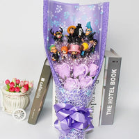 One Piece Bouquet Action Figure With Flower Bouquet Gift For Girl - Lusy Store LLC