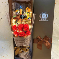 One Piece Bouquet Action Figure With Flower Bouquet Gift For Girl - Lusy Store LLC