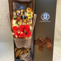 One Piece Bouquet Japanese Anime Action Figure With Soap Flower Luffy Bouquet - Lusy Store LLC