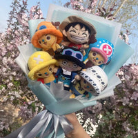 One Piece Bouquet Plush – Soft Stuffed Flower Bouquets – 9.8"