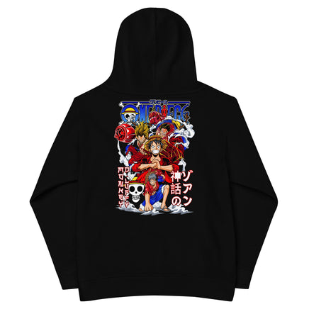 One Piece fashion hoodie kids cotton comfortable hoodie tops Black