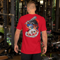 One Piece fashion t-shirt unisex staple cotton comfortable Red