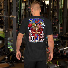 One Piece fashion t-shirt unisex staple cotton comfortable t-shirt tops Black Heather