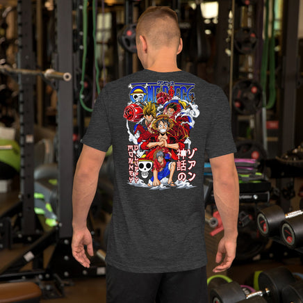 One Piece fashion t-shirt unisex staple cotton comfortable t-shirt tops Dark Grey Heather