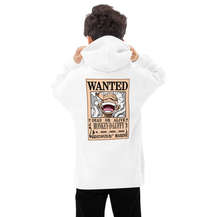 One Piece hoodie fleece soft and cozy youth hoodie White