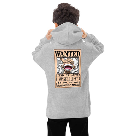 One Piece hoodie fleece soft and cozy youth hoodie Athletic Heather