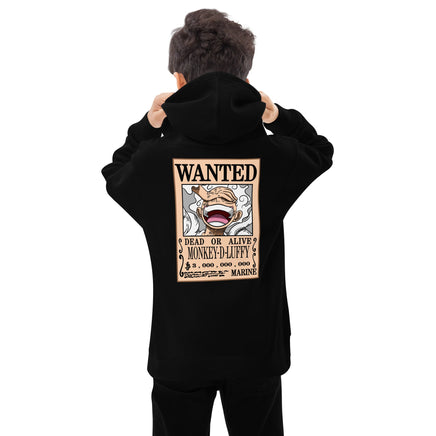 One Piece hoodie fleece soft and cozy youth hoodie Black
