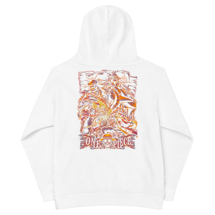 One Piece hoodie kids cotton comfortable hoodie tops White