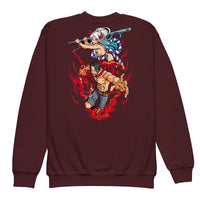 One Piece hoodie kids premium cotton natural hoodie streetwear cool tops Maroon