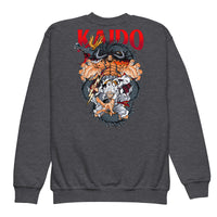 One Piece hoodie kids premium Kaido cotton comfortable Dark Heather