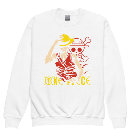 One Piece hoodie kids premium Luffy Gear cotton comfortable