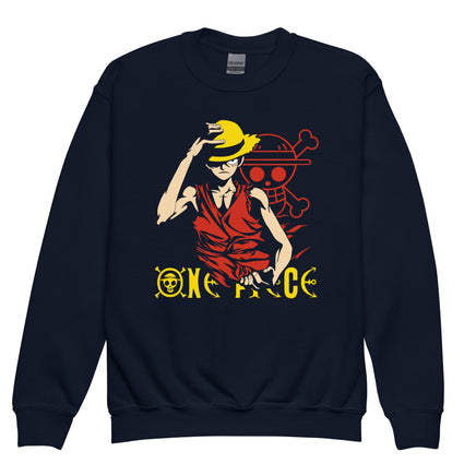 One Piece hoodie kids premium Luffy Gear cotton comfortable