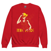 One Piece hoodie kids premium Luffy Gear cotton comfortable