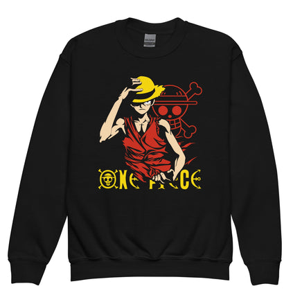 One Piece hoodie kids premium Luffy Gear cotton comfortable