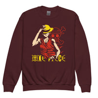 One Piece hoodie kids premium Luffy Gear cotton comfortable