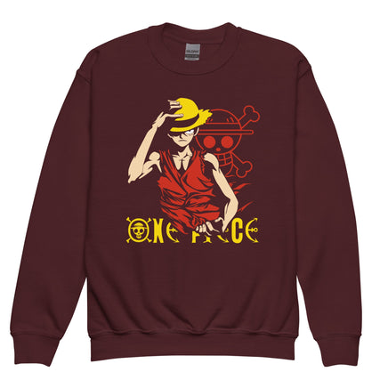 One Piece hoodie kids premium Luffy Gear cotton comfortable