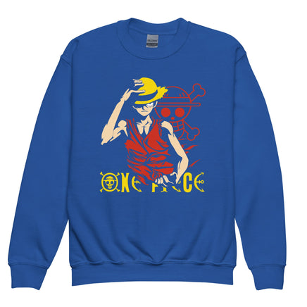 One Piece hoodie kids premium Luffy Gear cotton comfortable