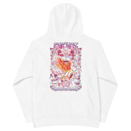 One Piece hoodie kids Three Brothers cotton comfortable White