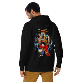One Piece hoodie unisex premium anime funny cartoon streetwear cool tops Black