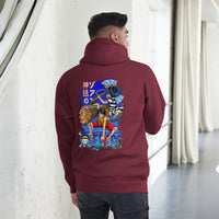 One Piece hoodie unisex premium cotton natural Maroon
