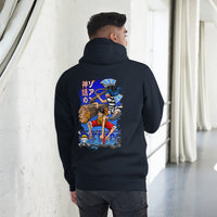 One Piece hoodie unisex premium cotton natural Navy Blazer