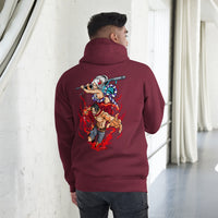 One Piece hoodie unisex premium cotton natural t-shirt streetwear cool tops Maroon