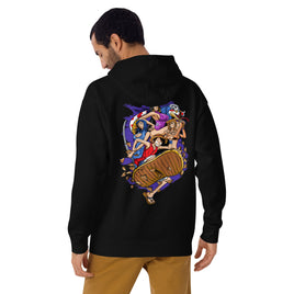 One Piece hoodie unisex premium cotton t-shirt streetwear cool tops Black